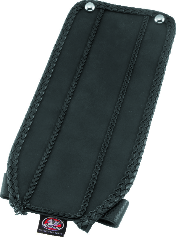 Mustang 00-15 Harley Softail Standard Rear Tire Standard Touring Solo Seat w/Driver Backrest - Black