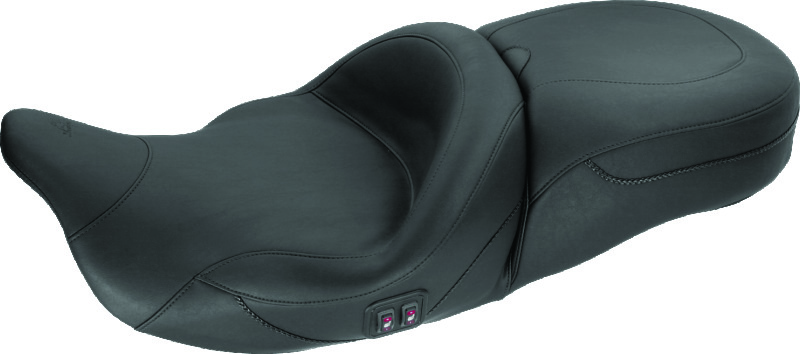 Mustang 08-21 Harley Electra Glide, Rd Glide, Rd King, Str Glide Touring Heated 1PC Seat - Black