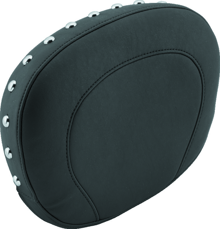 Mustang 97-21 Harley Touring Sissy Bar Pad (12 inch x9 inch) w/Studs - Black
