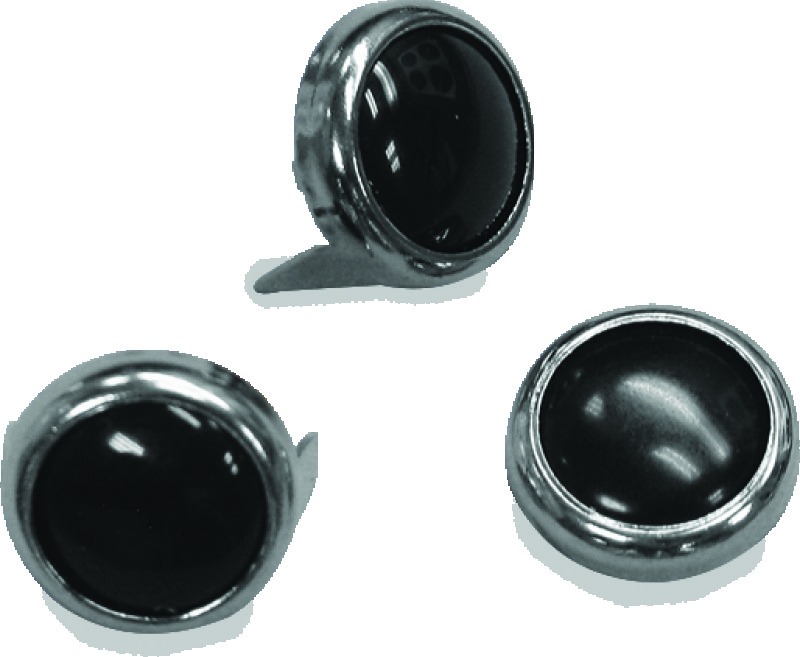Mustang Studs 12.5mm (Bag of 10) - Black