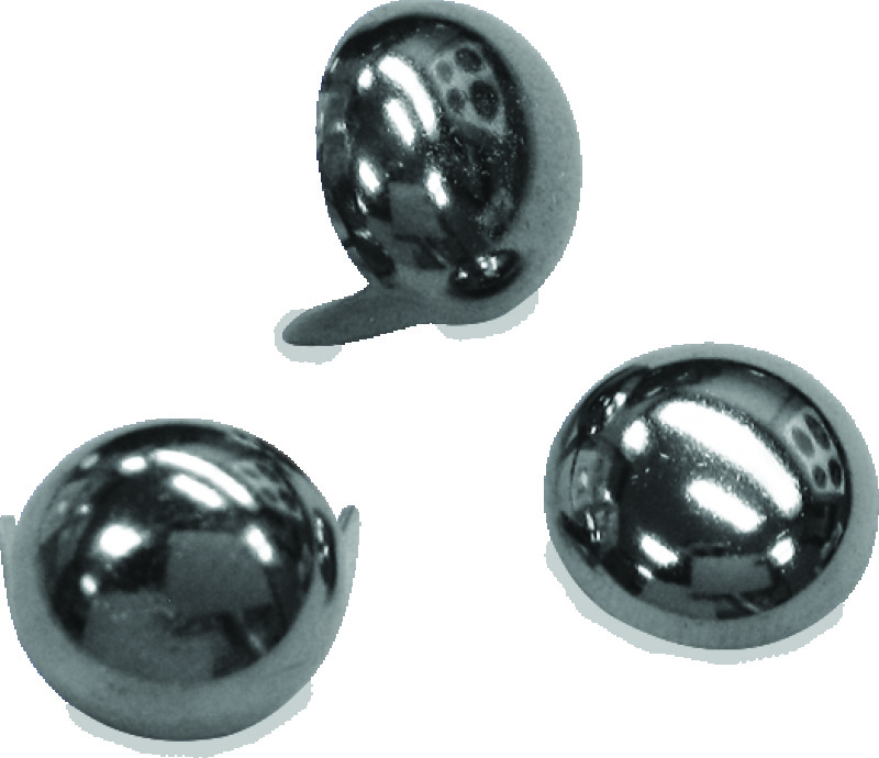 Mustang Studs 12.5mm (Bag of 20) - Chrome