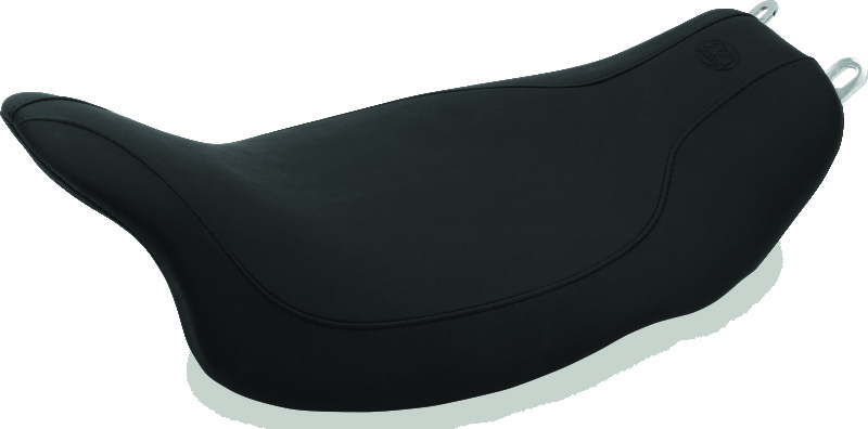 Mustang 08-21 Harley Electra Glide,Rd Glide,Rd King,Str Glide Runaround Solo Seat - Black