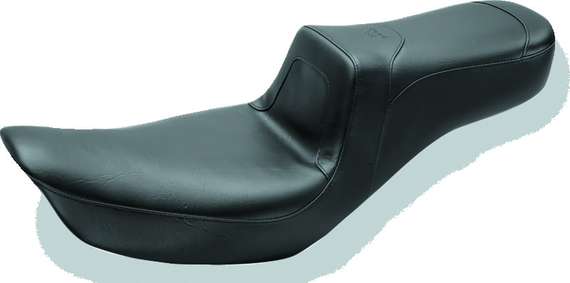 Mustang 06-17 Harley Dyna Squareback 1PC Seat - Black