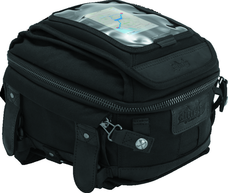 Burly Brand Voyager Tank/Tail Bag - Black