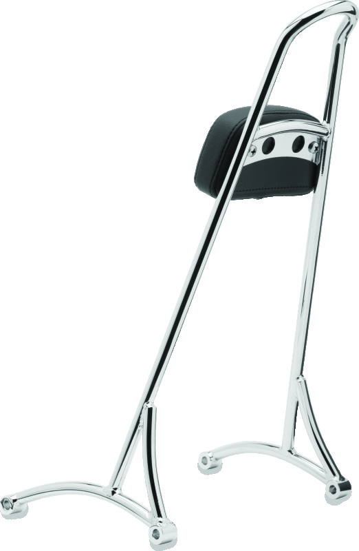 Burly Brand Tall Sissy Bar 20in - Chrome