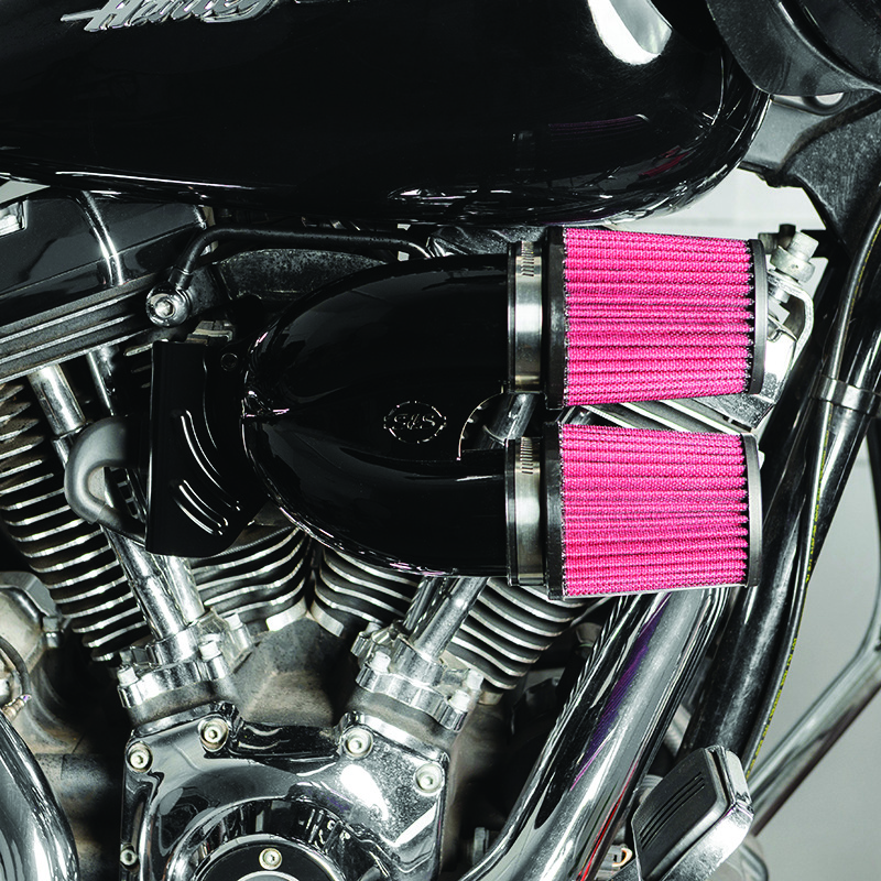 S&S Cycle 08-16 Touring Models/16-17 ST Tuned Induction Kit - Gloss Black