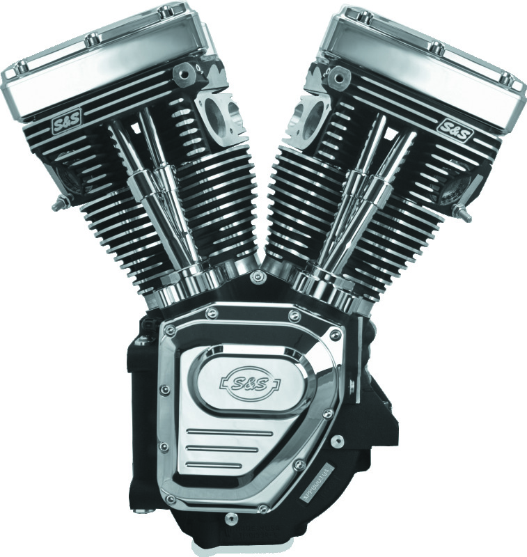 S&S Cycle 99-06 BT T111 Long Block Engine - Wrinkle Black