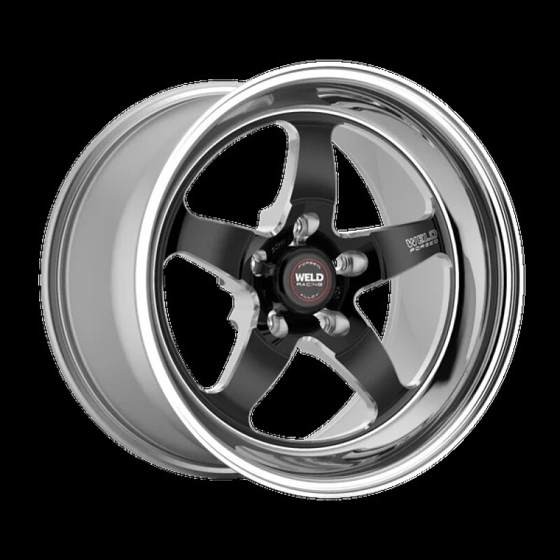 Weld S71 18x9.5 / 5x4.5 BP / 6.2in. BS Black Wheel (Medium Pad) - Non-Beadlock