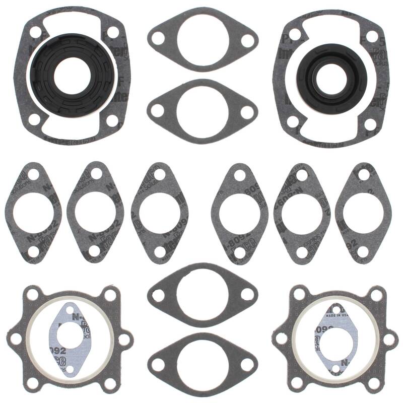 Vertex Pistons 95-00 Bearcat 340/1994 Cheetah 340 Complete Gasket Kit w/ Seals
