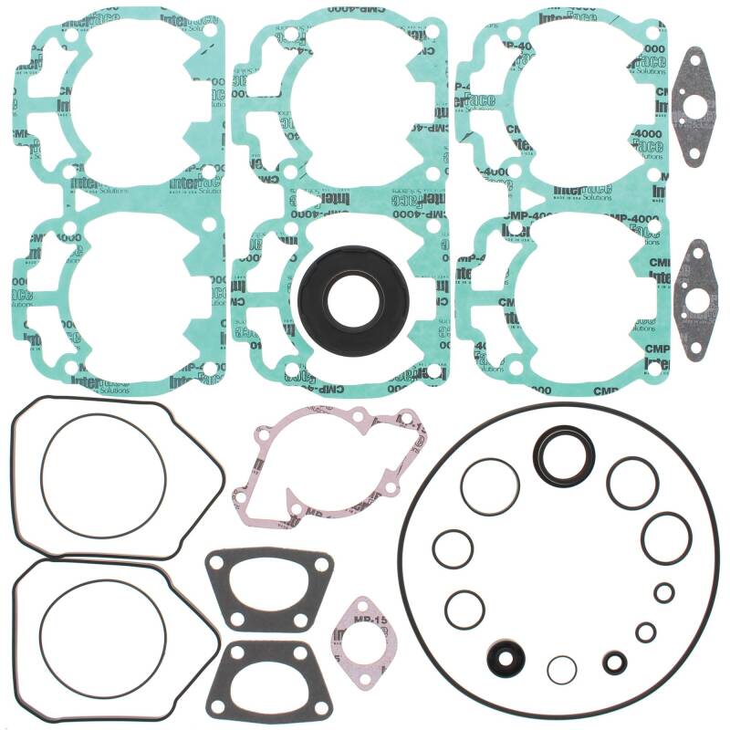 Vertex Pistons 10-14 Grand Touring Sport 600 ACE/04-09 GSX Sport 500 SS Complete Gasket Kit w/ Seals