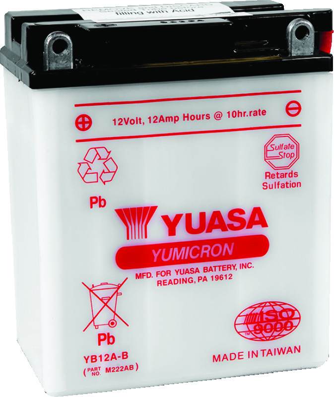 Yuasa YB12A-B Yumicron 12-Volt Battery