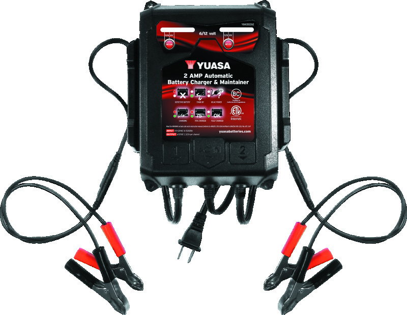 Yuasa 2 Amp Charger & Maintainer - 6V/12V