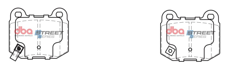 DBA 17-20 Subaru BRZ (w/Brembo Brakes) Rear Street Series Brake Pads