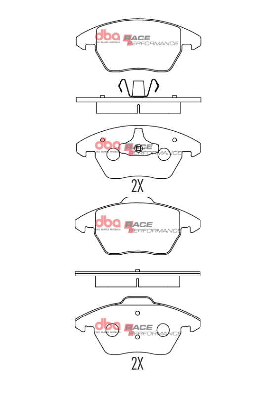 DBA 06-13 Volkswagen GTI Front RP Performance Brake Pads