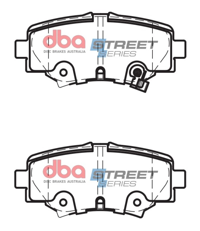 DBA 14-16 Mazda 3 Rear Street Series Brake Pads