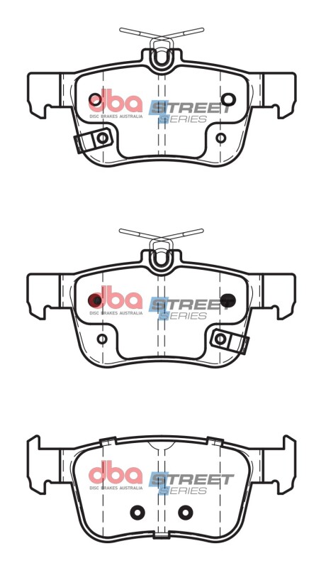 DBA 17-21 Honda Civic Si Rear Street Series Brake Pads