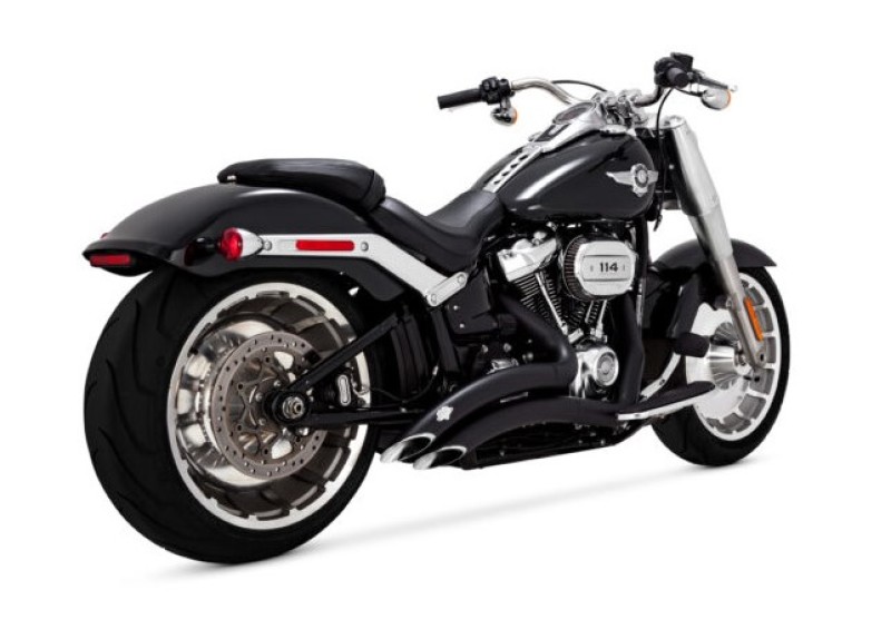 Vance & Hines HD 18-22 Fatboy/Breakout Big Radius 2-2 Black PCX Full System Exhaust