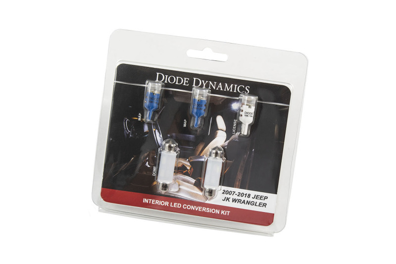 Diode Dynamics Wrangler JK 4dr Interior Kit Stage 2 - Blue