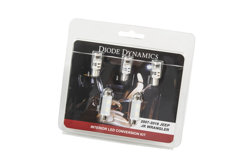 Diode Dynamics Wrangler JK 4dr Interior Kit Stage 1 - Cool - White