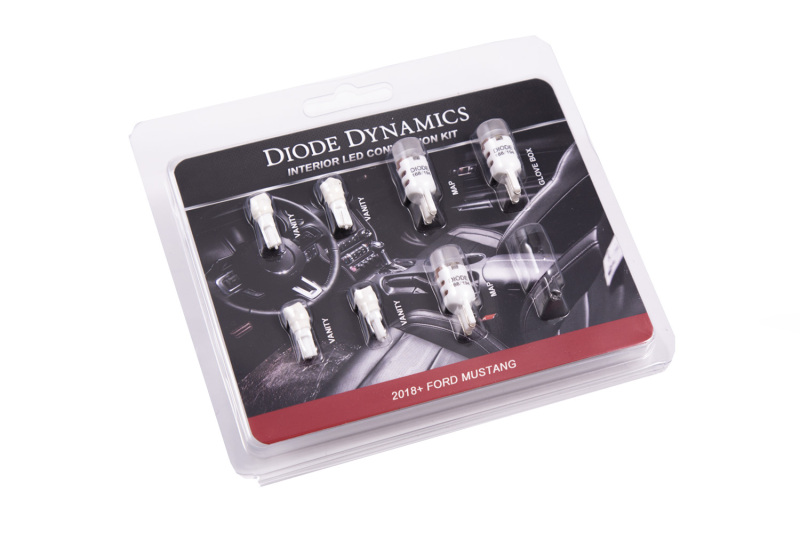 Diode Dynamics 18-19 Mustang Stage 1 Mustang Interior LED Light Kit - Cool - White