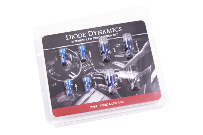 Diode Dynamics 18-19 Mustang Stage 1 Mustang Interior LED Light Kit - Blue