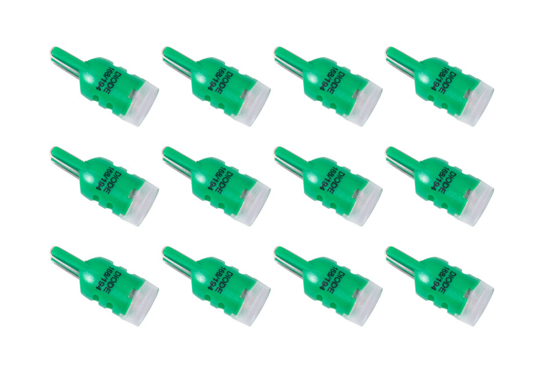 Diode Dynamics 194 LED Bulb HPHP3 LED - Green Set of 12