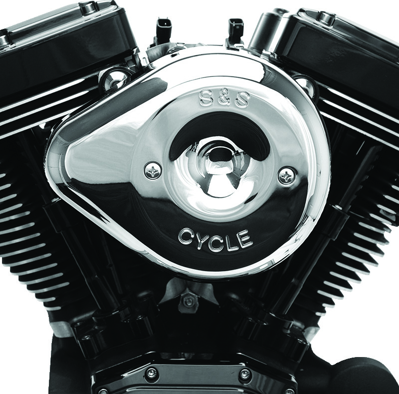 S&S Cycle 01-15 Fuel-Injected Softail Stealth Air Cleaner Kit w/ Chrome Teardrop Cover