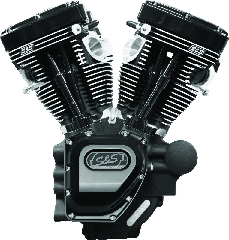 S&S Cycle 07-16 Touring Models T124LC Black Edition Longblock Engine - 585 GE Cams