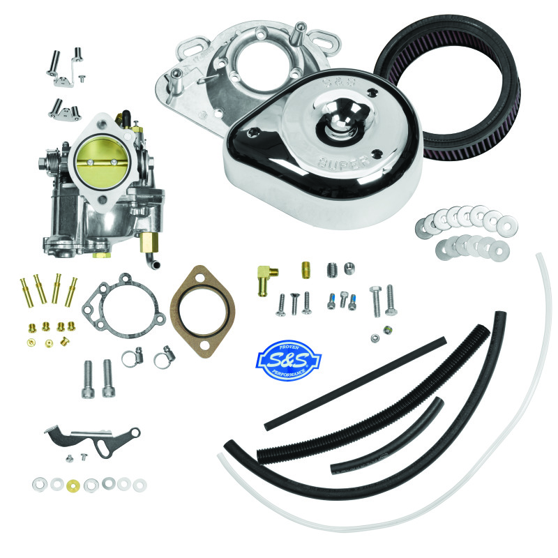 S&S Cycle 84-92 BT Super E Carburetor Kit w/o Manifold & Mounting Hardware