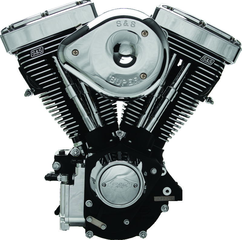 S&S Cycle 84-98 Carbureted Non-Catalyst BT V80R Complete Assembled Engine - Black Finish