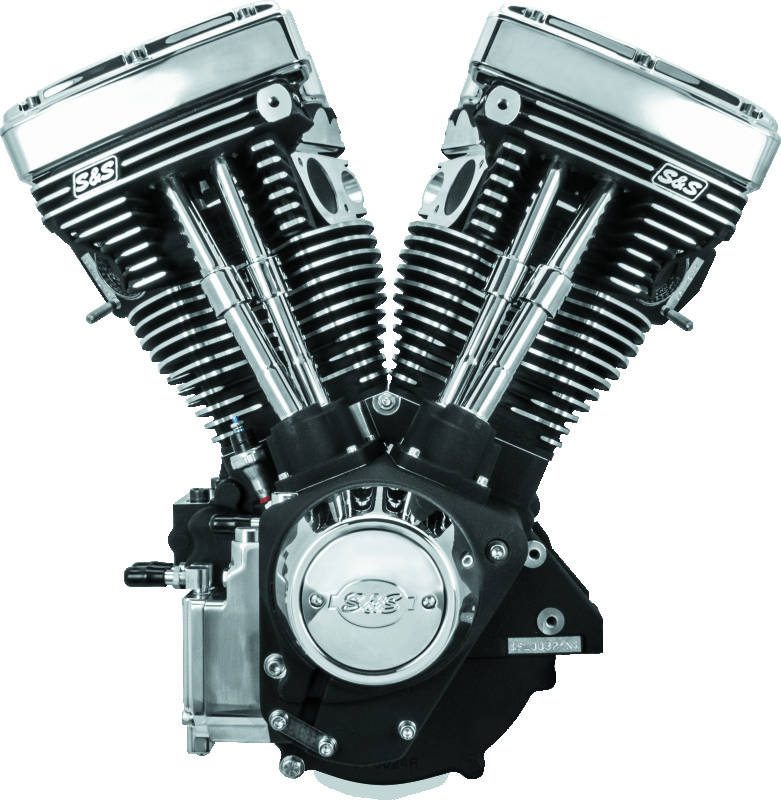 S&S Cycle 84-99 BT V111 Long Block Engine - Wrinkle Black