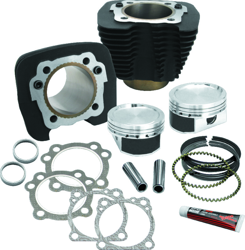 S&S Cycle 86-19 Sportster Models 883 to 1200cc Conversion Kit - Wrinkle Black