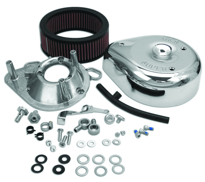 S&S Cycle 99-06 BT Teardrop Air Cleaner Kit for Super E/G Carb