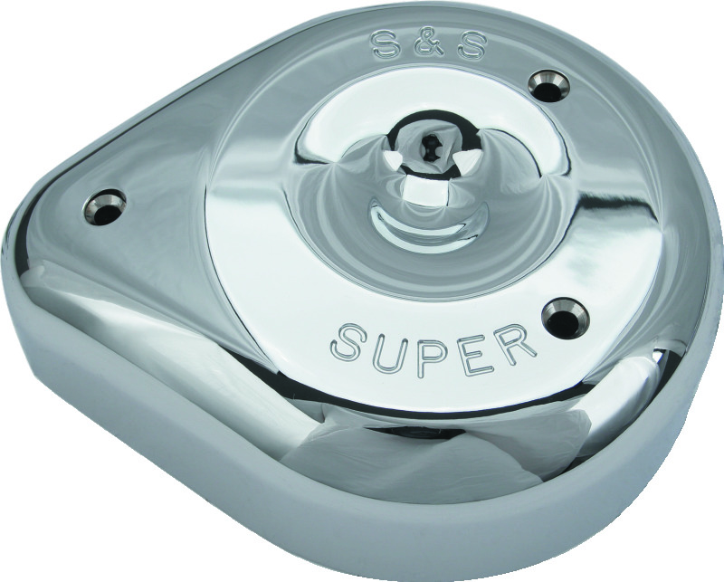 S&S Cycle Teardrop Chrome Air Cleaner Cover For S&S Super E/G Carbs