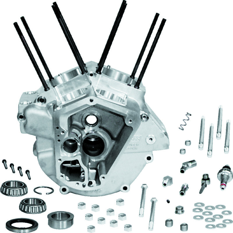 S&S Cycle 92-99 BT w/ Stock Bore Super Stock Alternator Style Crankcase - Natural