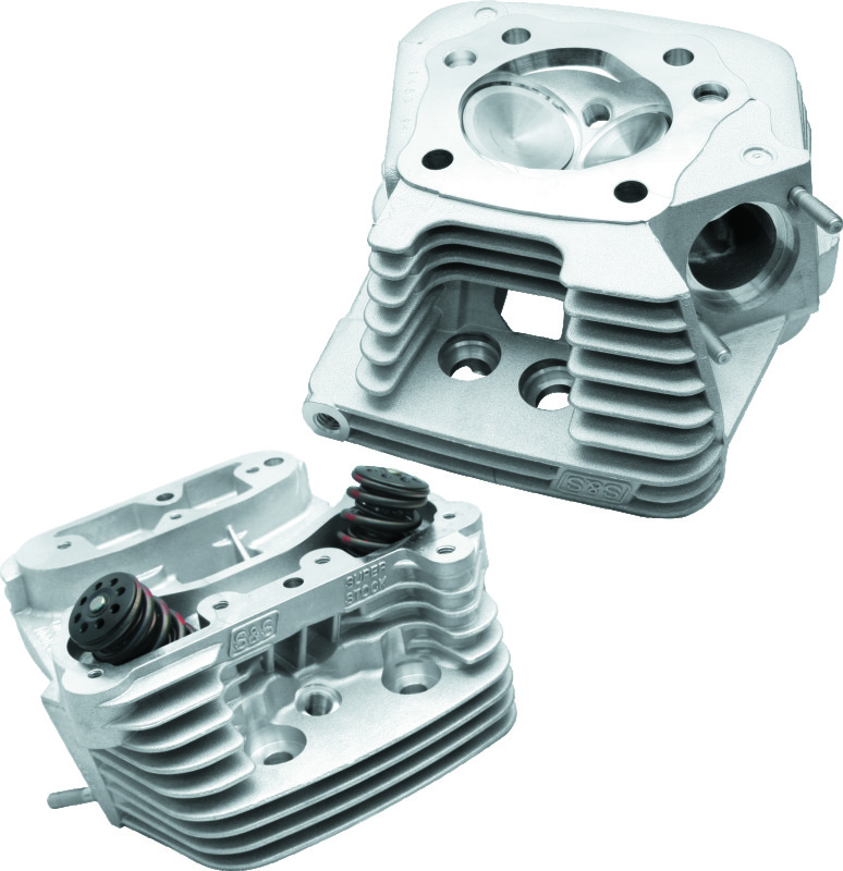 S&S Cycle 84-99 BT Super Stock Cylinder Head Kit For 3-1/2in and 3-5/8in Bore - Natural