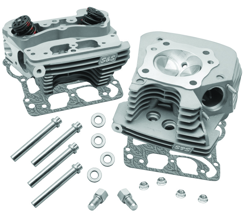 S&S Cycle 99-05 BT Super Stock 89cc Cylinder Head Kit - Silver