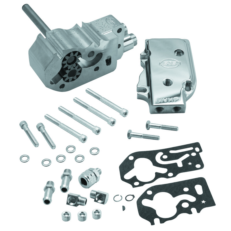 S&S Cycle 92-99 BT High Volume High Pressure Billet Oil Pump Kit - Polished