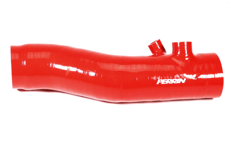 PERRIN 22-24 Subaru WRX / 20-25 LGT & OBXT Turbo Inlet Hose w/Turbo Adapter Flange (Long) - Red