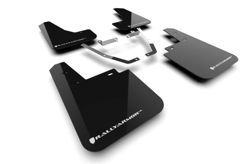 Rally Armor 24-25 Subaru Crosstrek (Wilderness Only) Black UR Mud Flap W/White Logo No Drilling Req