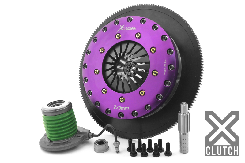 XClutch 05-10 Ford Mustang GT 4.6L 9in Triple Solid Organic Clutch Kit