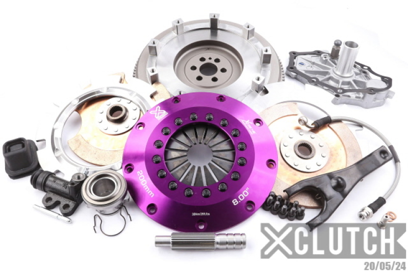 XClutch 93-98 Nissan Skyline GT-R 2.6L R33 8in Twin Solid Ceramic Clutch Kit