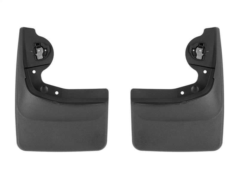 WeatherTech 22-23 Ford F-150 Lightning No Drill Rear MudFlaps - Black
