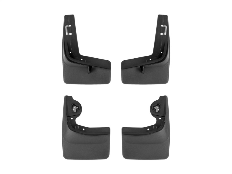 WeatherTech 22-23 Ford F-150 Lightning No Drill Front & Rear MudFlaps - Black