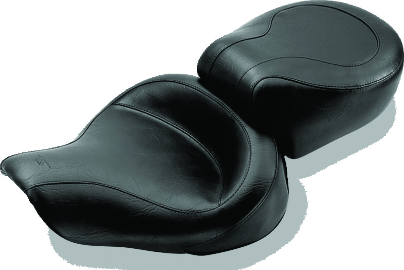 Mustang 91-05 Harley Dyna Wide Touring 1PC Seat - Black