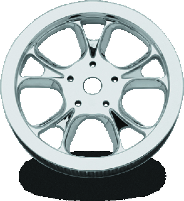 Performance Machine Belt Pulley 66T x 1in Gatlin - Chrome