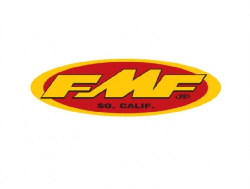 FMF Racing Authorized Dealer Sticker (Yel/Red) (Individual)