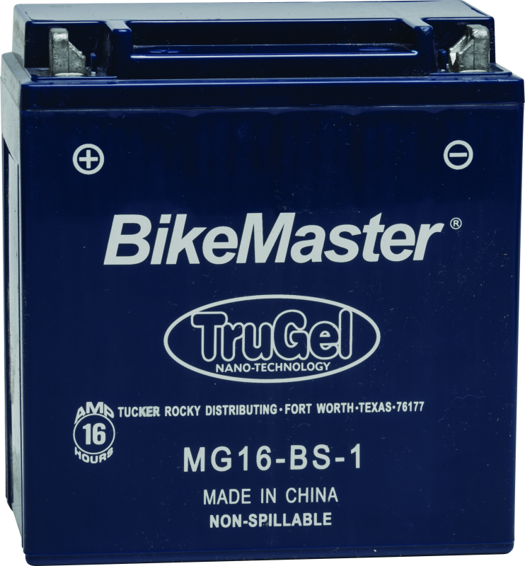 BikeMaster TruGel Battery MG16-BS-1