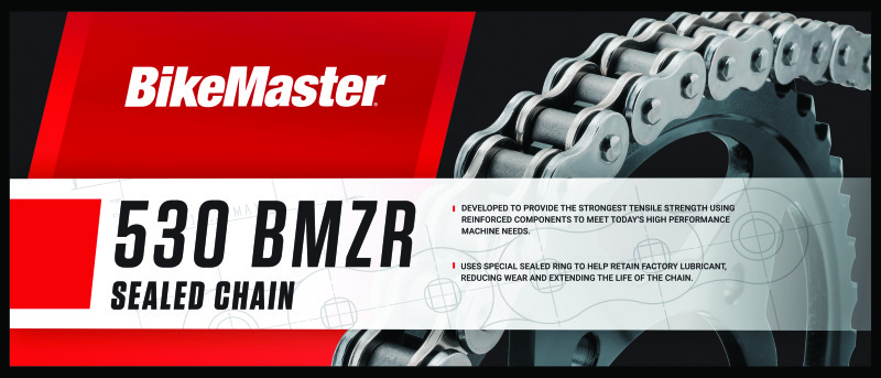 BikeMaster 530x120 BMZR Z-Ring Chain - Chrome/Chrome
