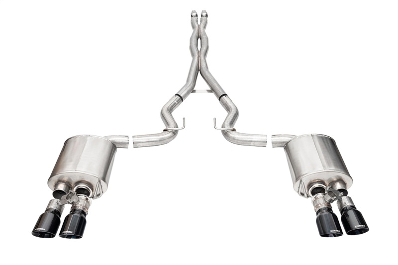 Corsa 2024-2025 Ford Mustang V8 5.0L 3in Cat-Back Exhaust System w/ Twin 4in Black Pro-Series Tips